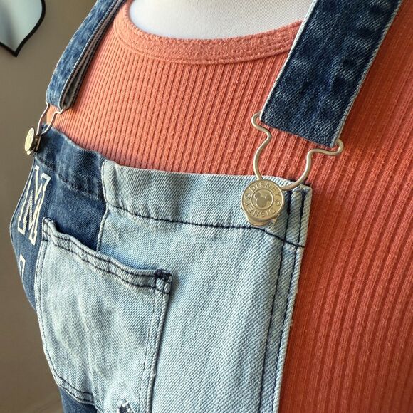 Disney Her Universe Mickey Mouse Denim Overall Dress Size Medium - Picture 3 of 12